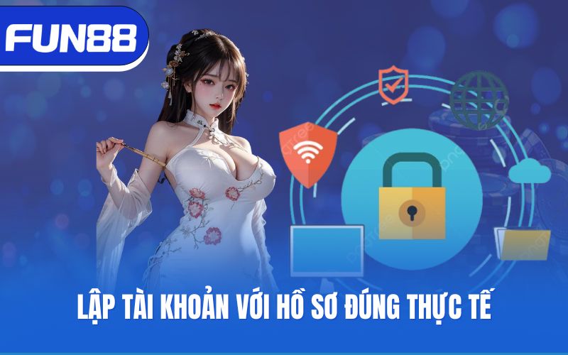 Lập tài khoản với hồ sơ đúng thực tế