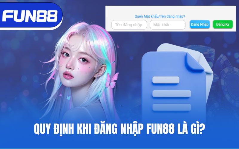Quy định khi đăng nhập Fun88 là gì?